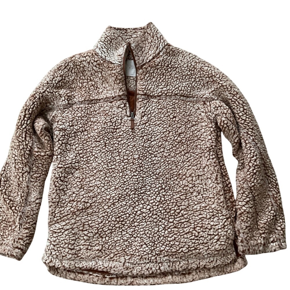 Elodie Sherpa‎ Fleece Quarter Zip Pullover Women's Small